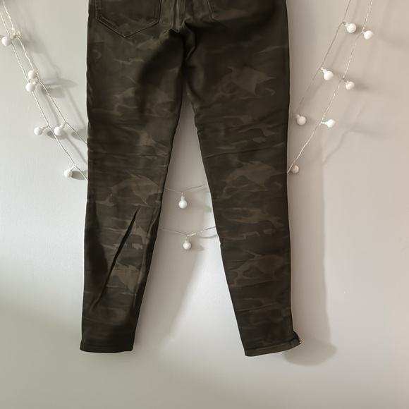 Zara Z1975 skinny moto camouflage high rise denim jeans size 36 / 4 - Picture 9 of 9
